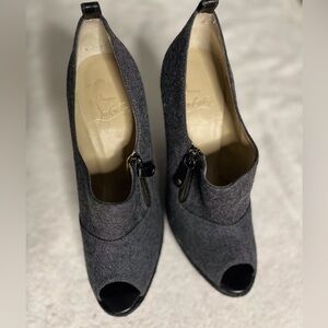 Christian Louboutin Espadrilles grey wedges